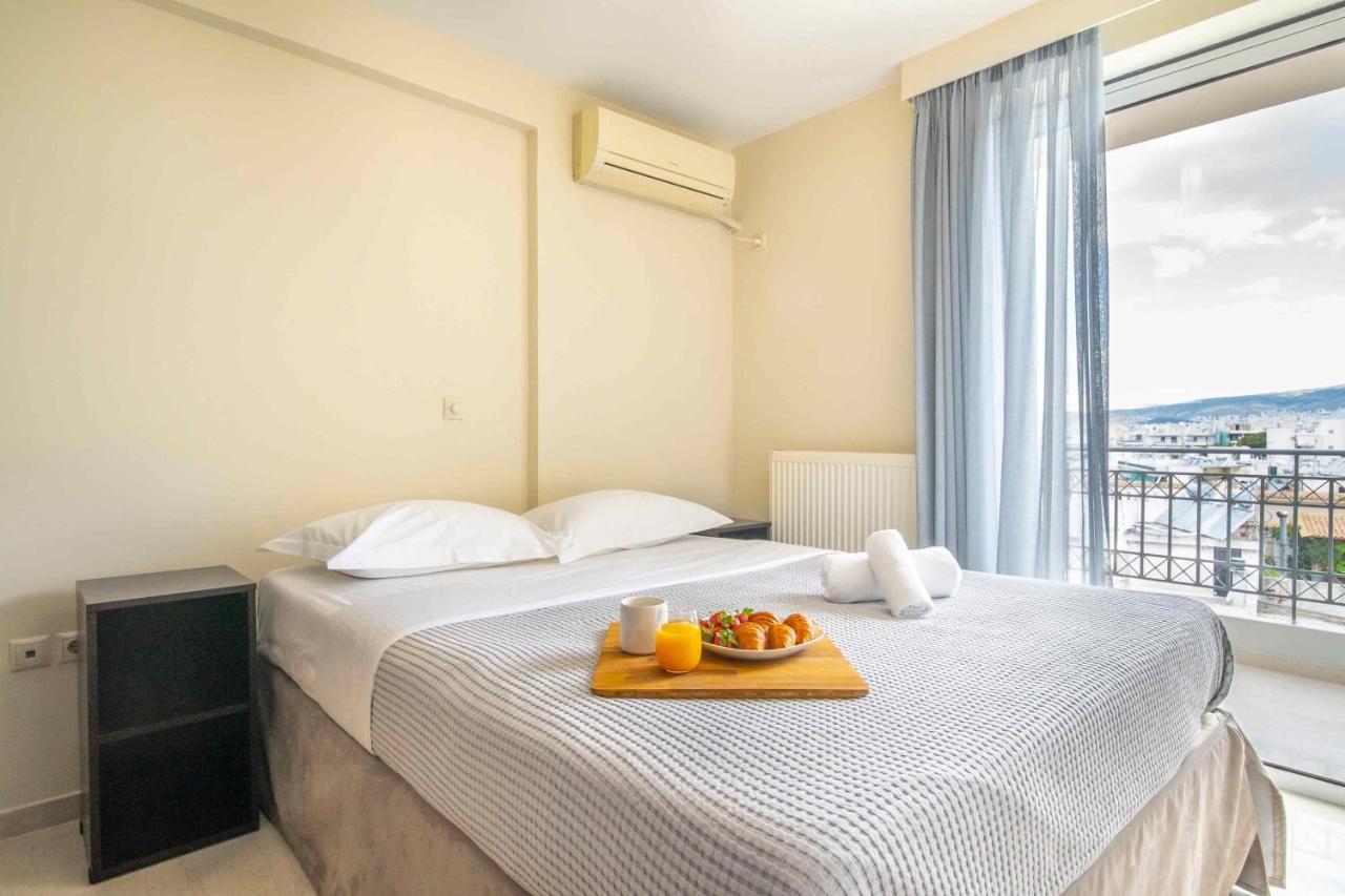 Lis153 By Smart Cozy Suites - Top Floors With Amazing City View - Available 24Hr 雅典 外观 照片