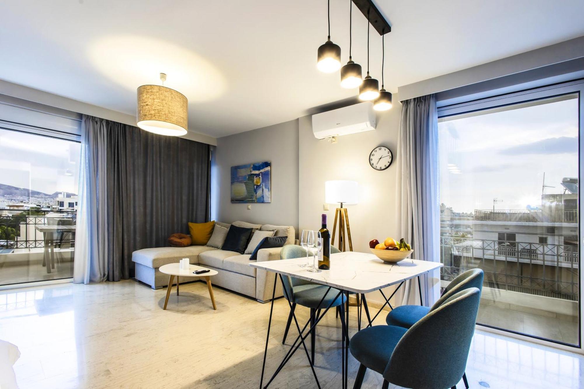 Lis153 By Smart Cozy Suites - Top Floors With Amazing City View - Available 24Hr 雅典 外观 照片