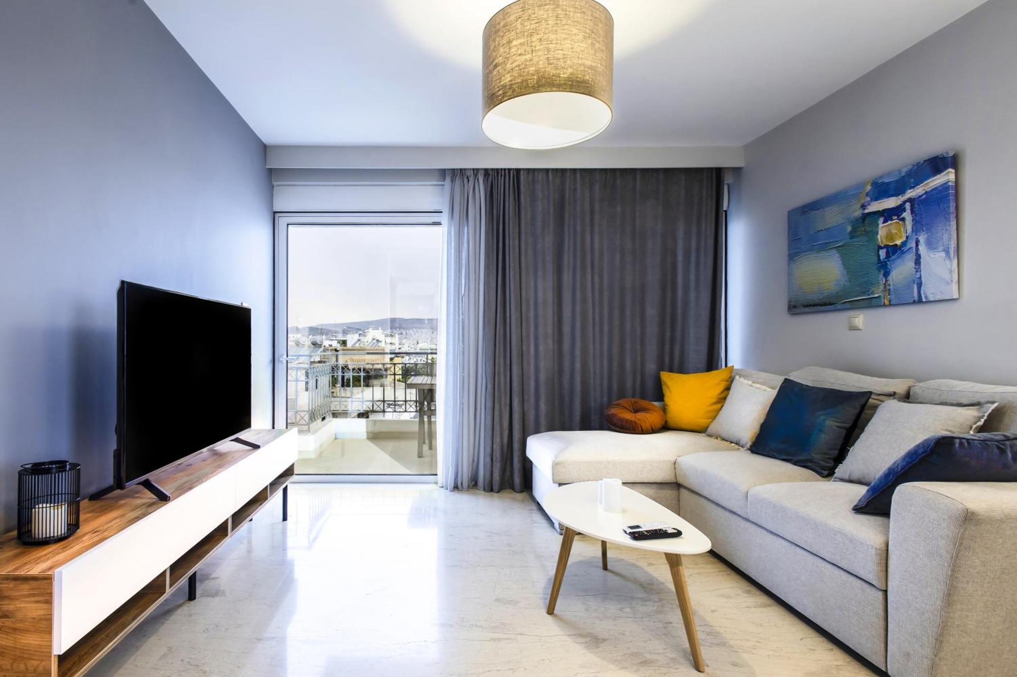 Lis153 By Smart Cozy Suites - Top Floors With Amazing City View - Available 24Hr 雅典 外观 照片